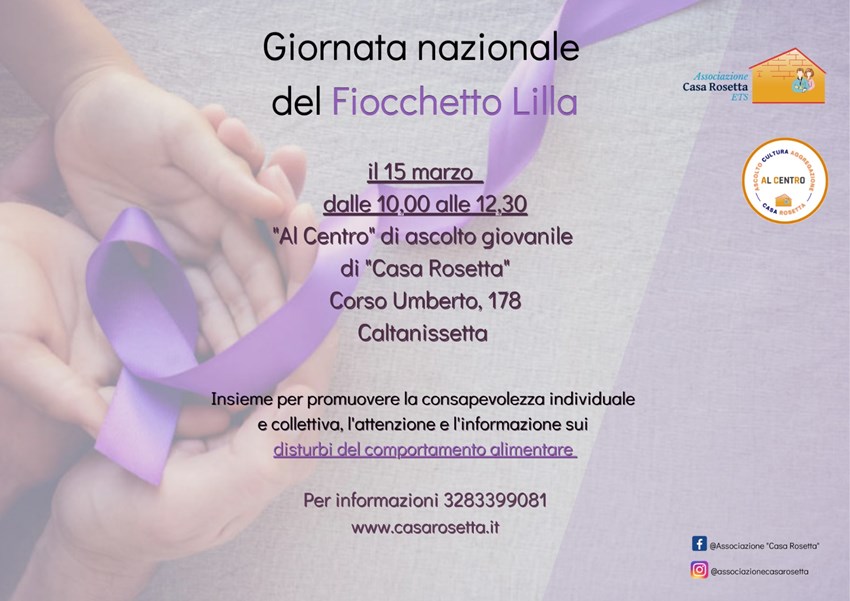 GIORNATA DEL FIOCCHETTO LILLA 2023